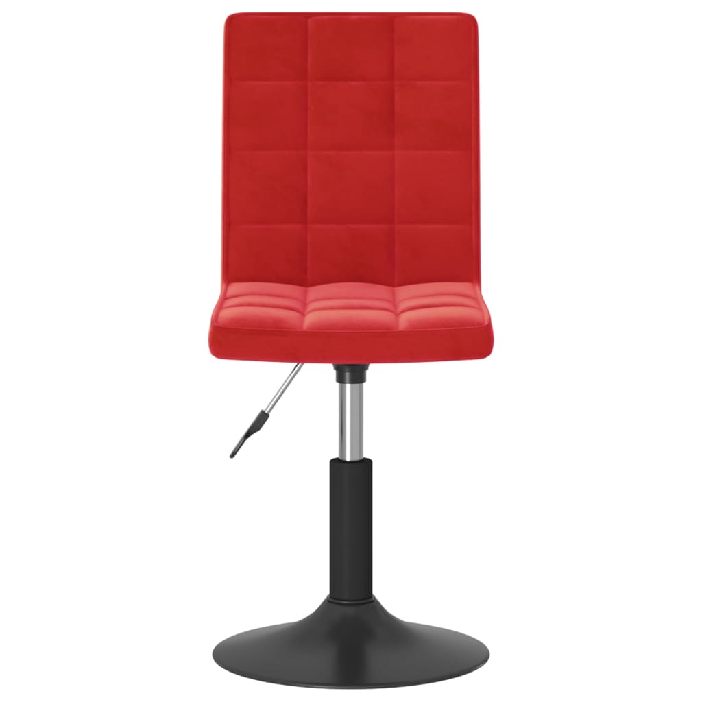 Eetkamerstoelen Draaibaar 4 St Fluweel Wijnrood