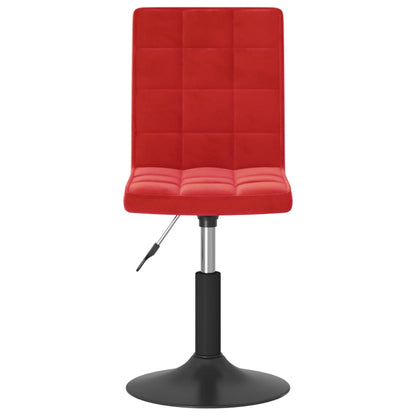 Eetkamerstoelen Draaibaar 4 St Fluweel Wijnrood