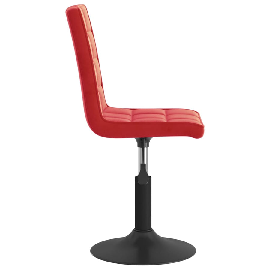 Eetkamerstoelen Draaibaar 4 St Fluweel Wijnrood