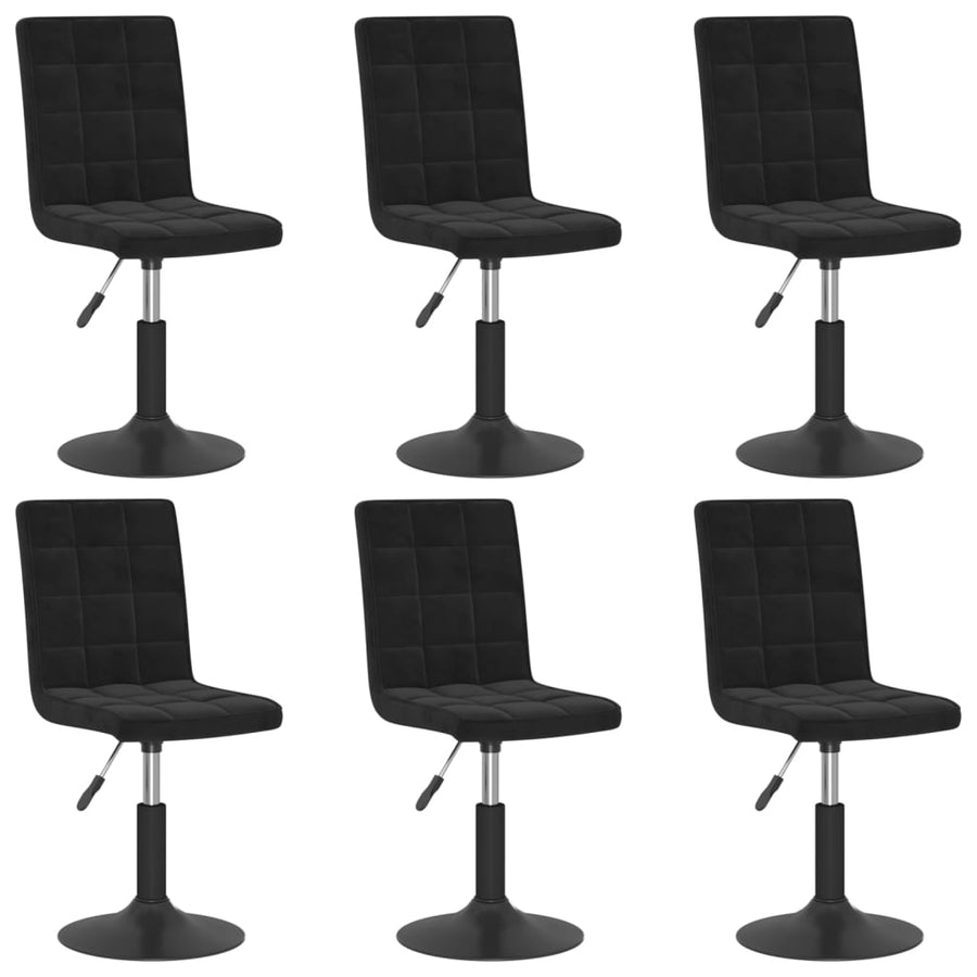 Eetkamerstoelen Draaibaar Fluweel 6