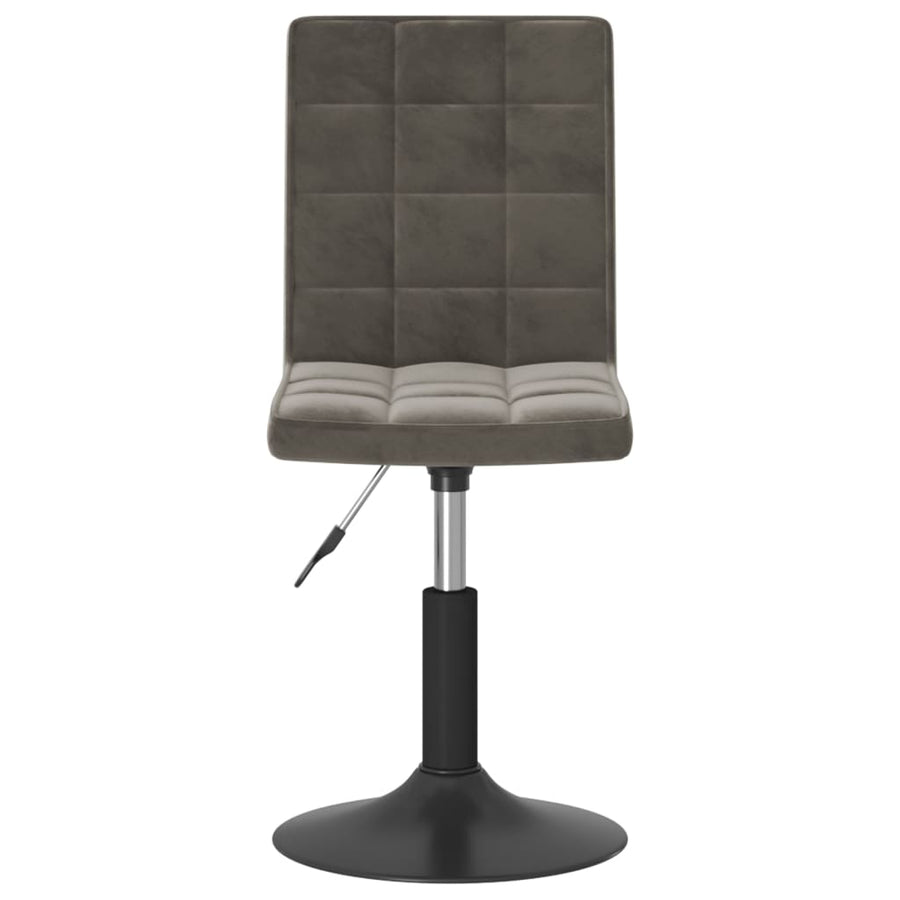 Eetkamerstoelen draaibaar 6 st fluweel donkergrijs