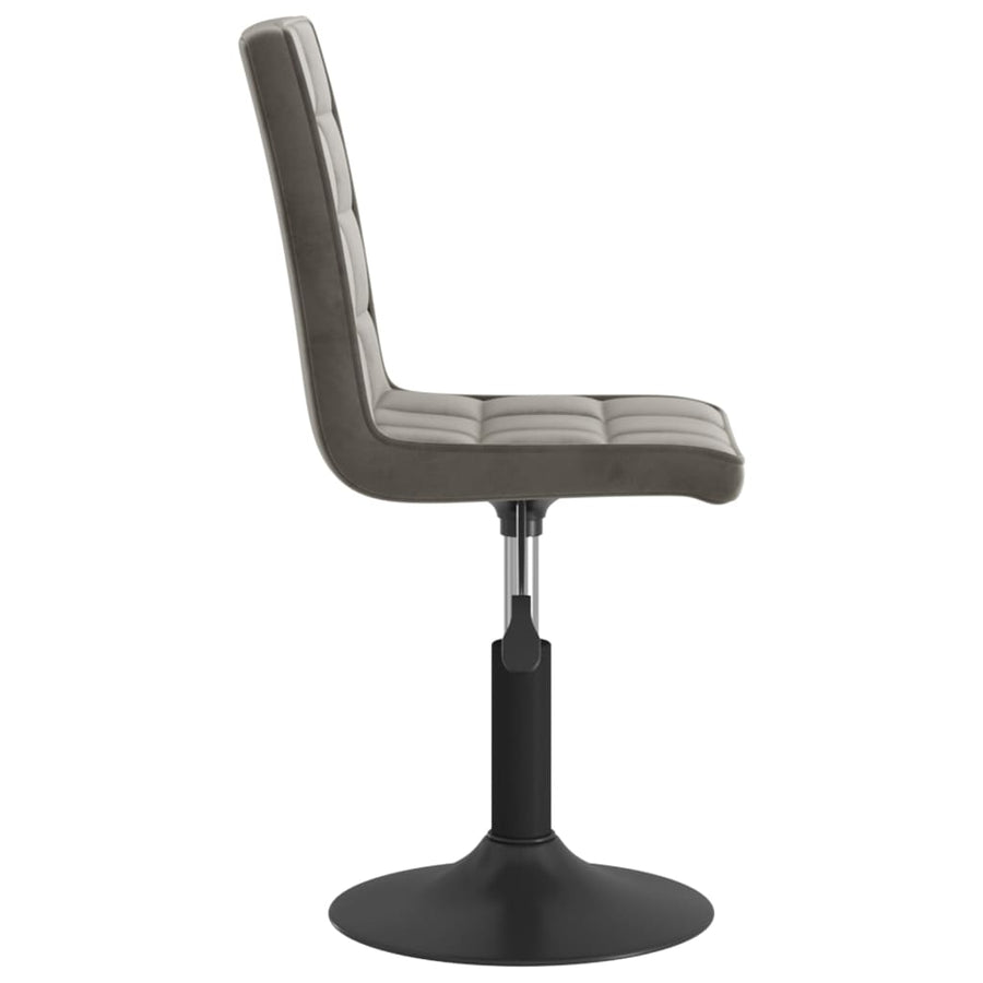 Eetkamerstoelen draaibaar 6 st fluweel donkergrijs