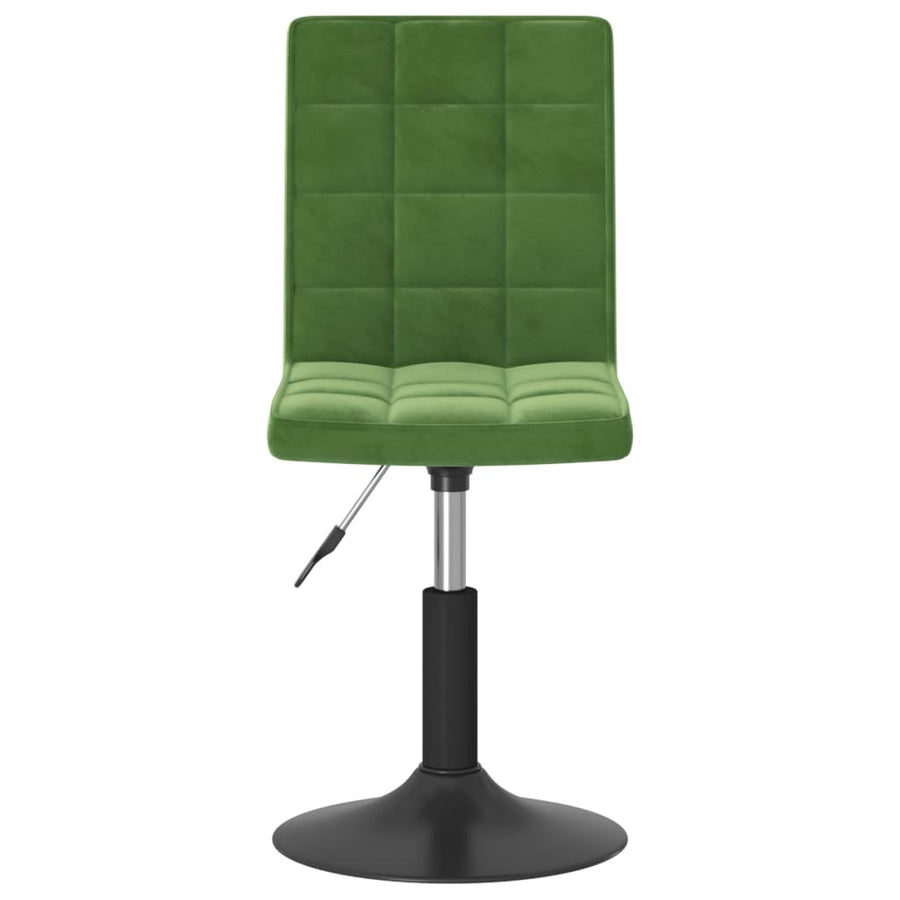 Eetkamerstoelen draaibaar 6 st fluweel donkergroen
