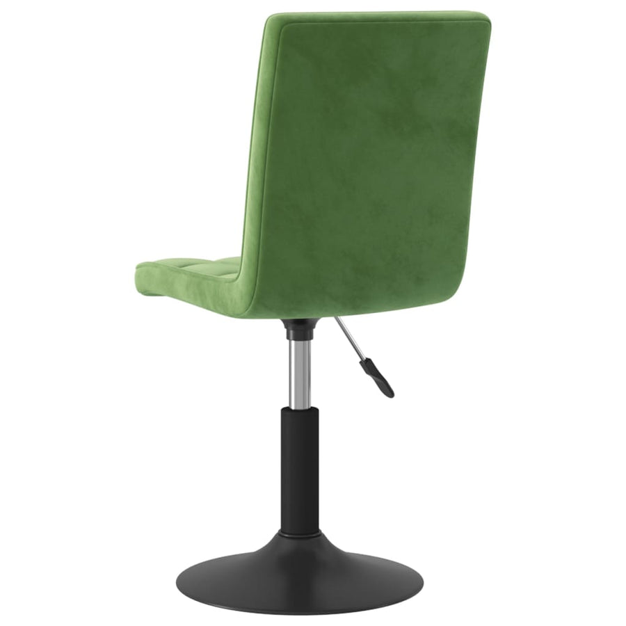 Eetkamerstoelen draaibaar 6 st fluweel donkergroen