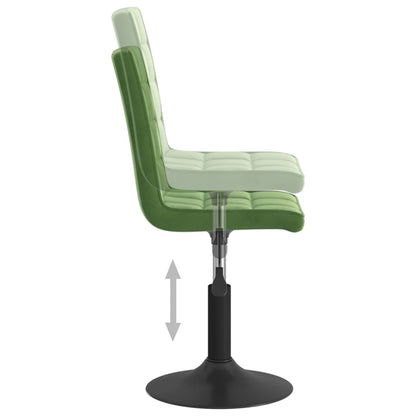 Eetkamerstoelen draaibaar 6 st fluweel donkergroen