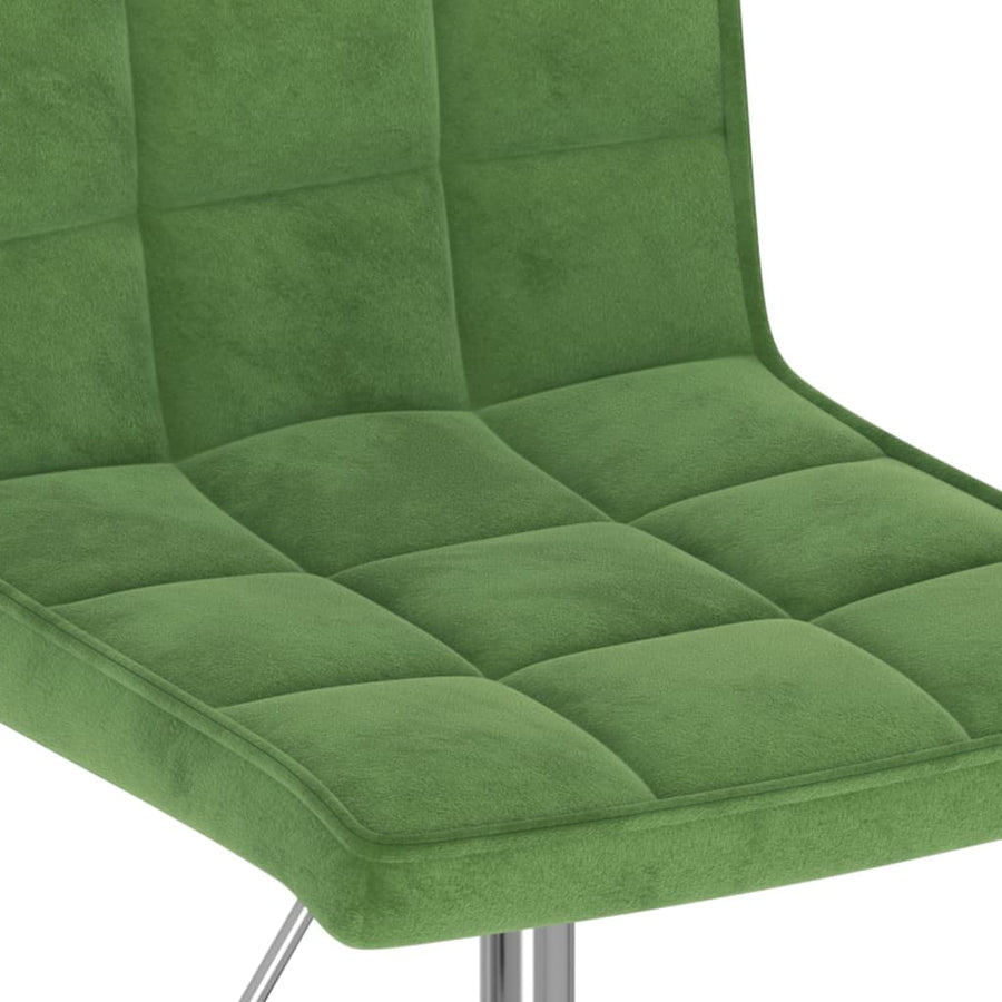 Eetkamerstoelen draaibaar 6 st fluweel donkergroen