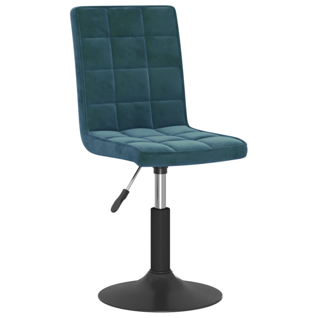 Eetkamerstoelen Draaibaar 6 St Fluweel Blauw