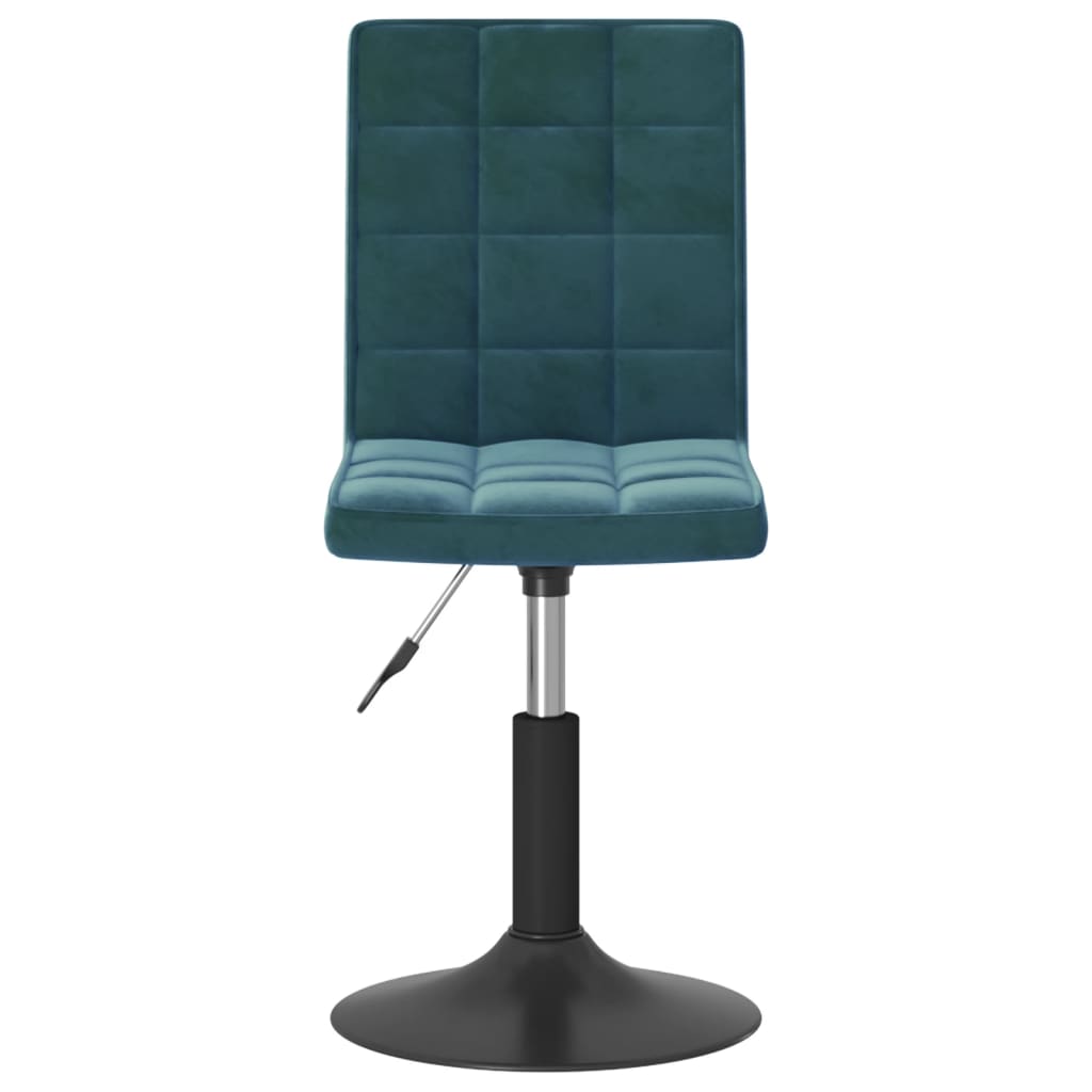 Eetkamerstoelen Draaibaar 6 St Fluweel Blauw