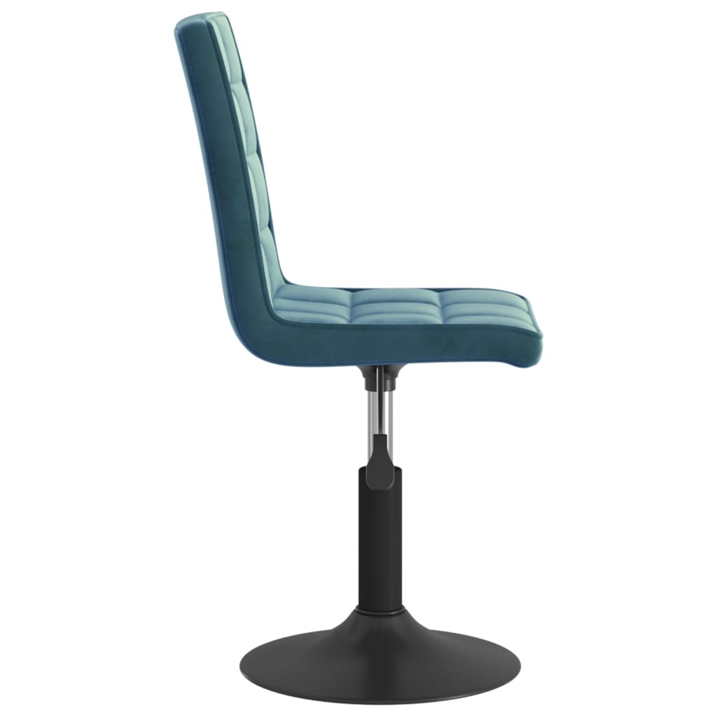 Eetkamerstoelen Draaibaar 6 St Fluweel Blauw