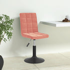 Dining chairs swivel 6 pcs velvet pink