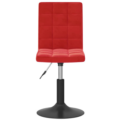 Eetkamerstoelen draaibaar 6 st fluweel wijnrood