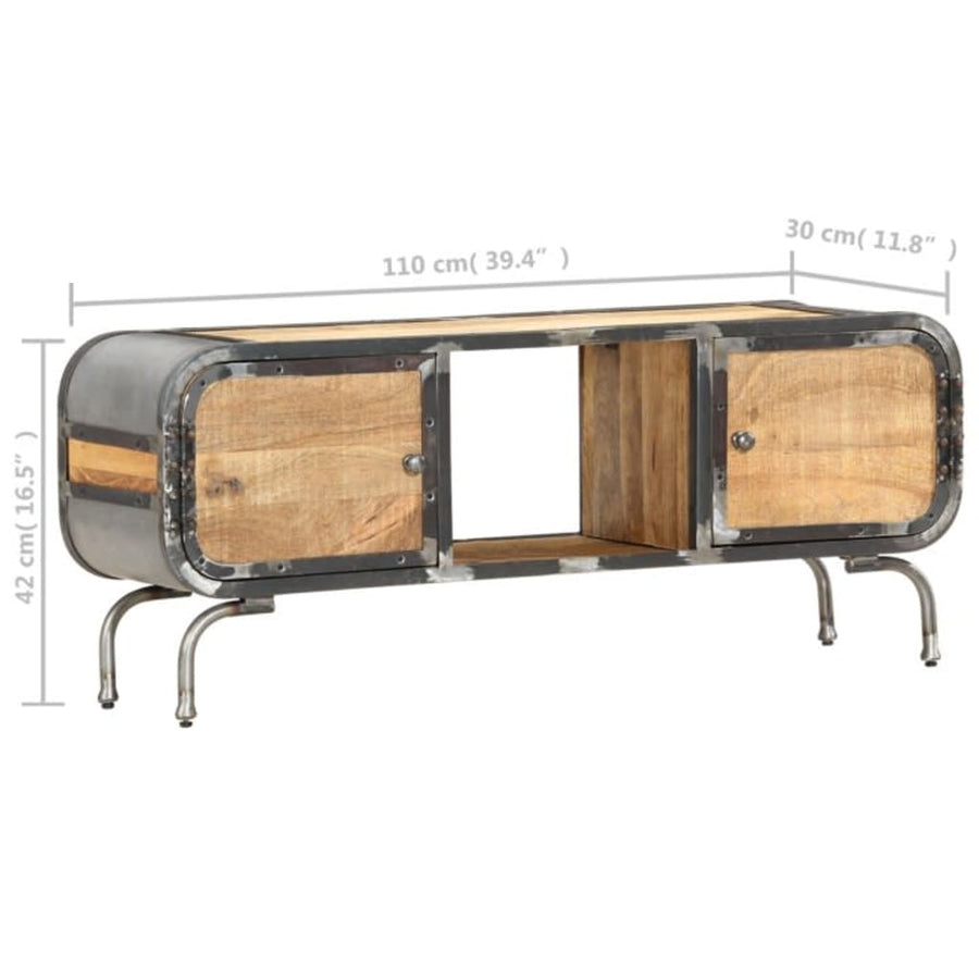 Tv-Meubel 110X30X42 Cm massief mangohout
