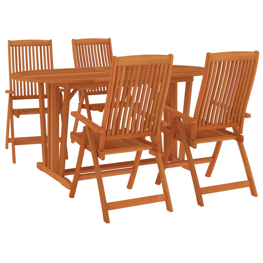 5-Delige Tuinset Massief Eucalyptushout 4