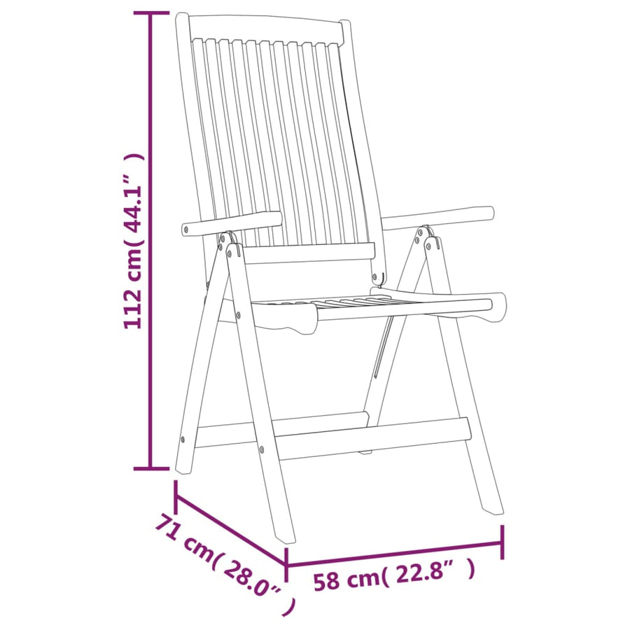 Tuinstoelen Inklapbaar Massief Eucalyptushout 8