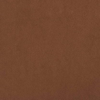 Hocker Rond Bruin Fluweel