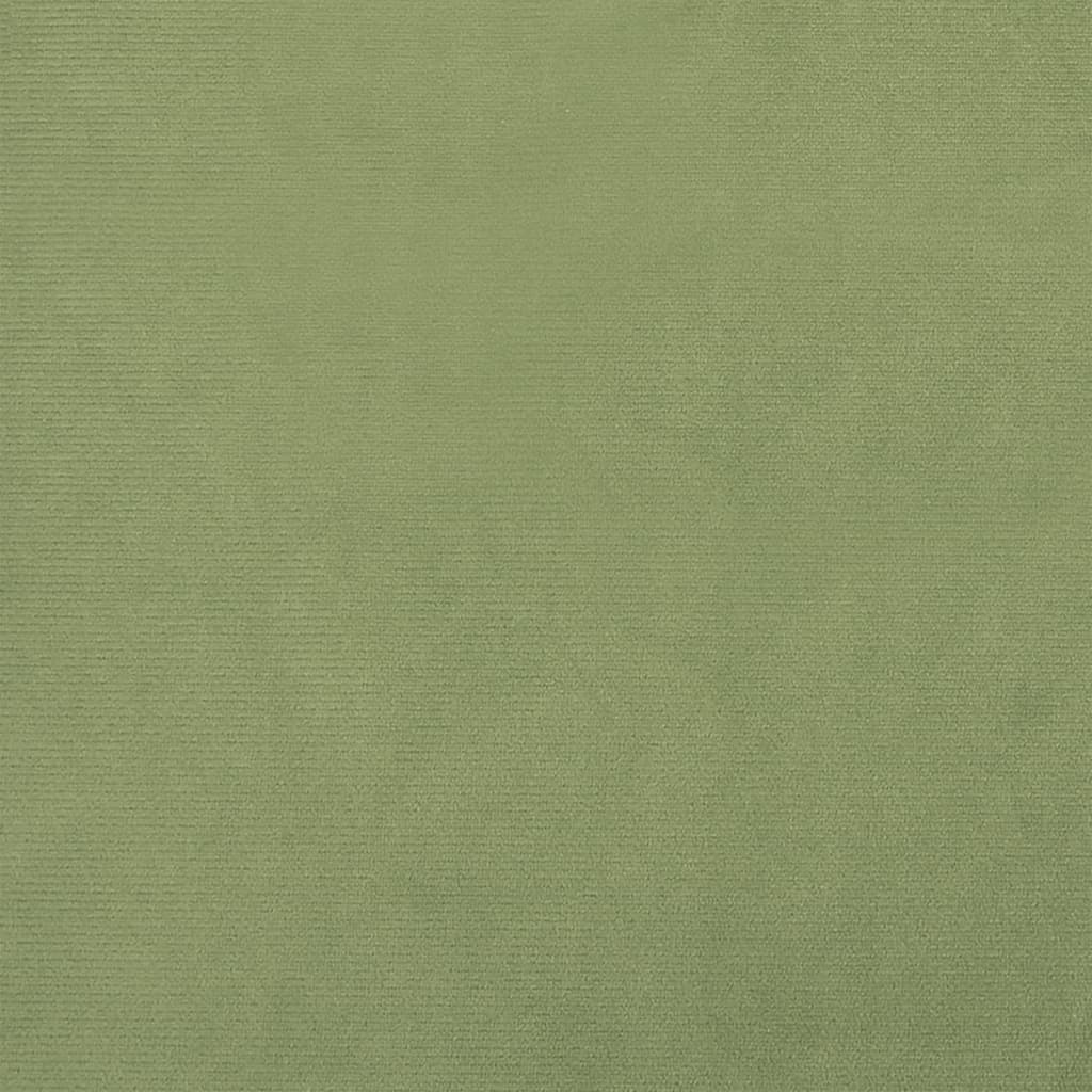 Hocker Rond Mosterd Groen Fluweel