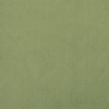 Hocker Rond Mosterd Groen Fluweel