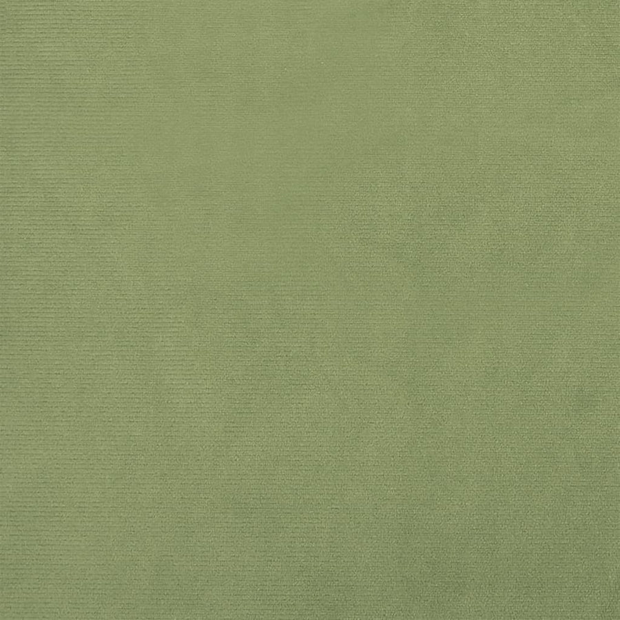 Hocker Rond Mosterd Groen Fluweel
