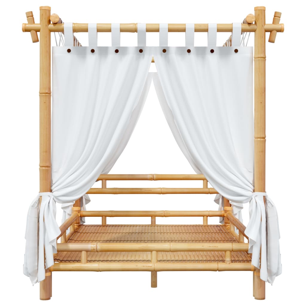Hemelbed 140x200 cm bamboe