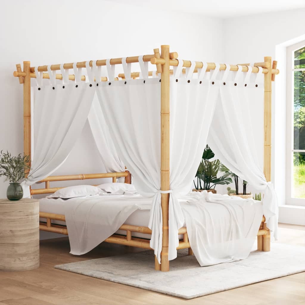 Hemelbed 140x200 cm bamboe