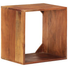 Wandschap massief acaciahout 40x30x40 cm