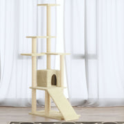 Kattenmeubel 155 cm crèmekleurig
