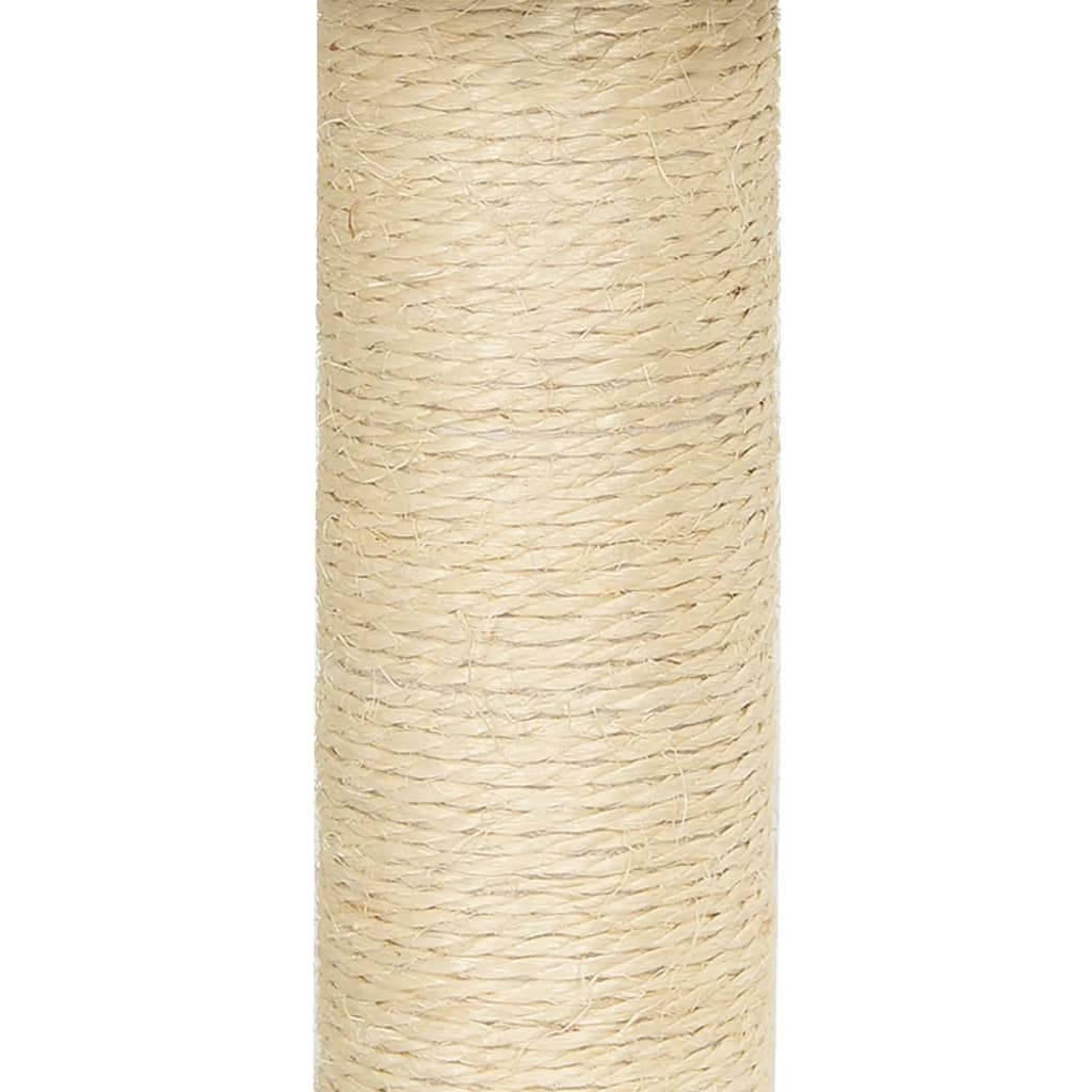 Kattenmeubel Met Sisal Krabpalen 155 Cm Lichtgrijs