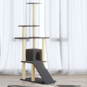 Kattenmeubel 155 cm donkergrijs