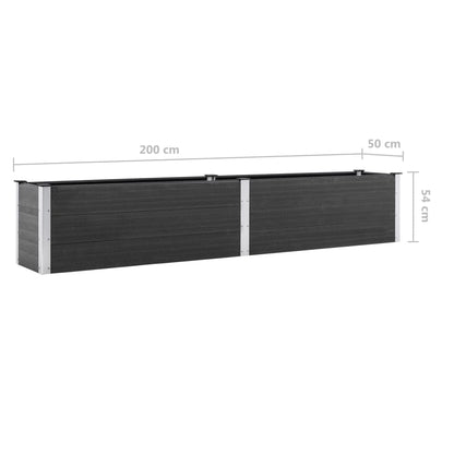 Plantenbak Verhoogd Hkc Grijs 200 x 50 x 54 cm