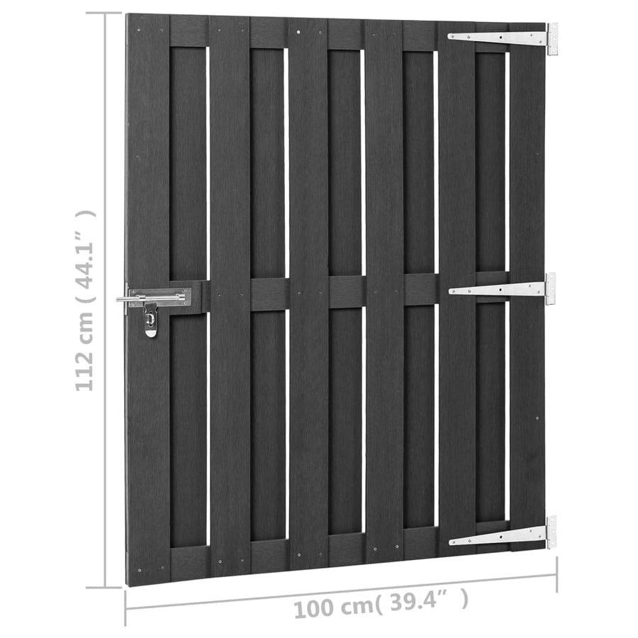 Poort Hkc Grijs 100 x 112 cm