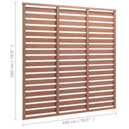 Schuttingpaneel 180x180 cm HKC bruin Bruin