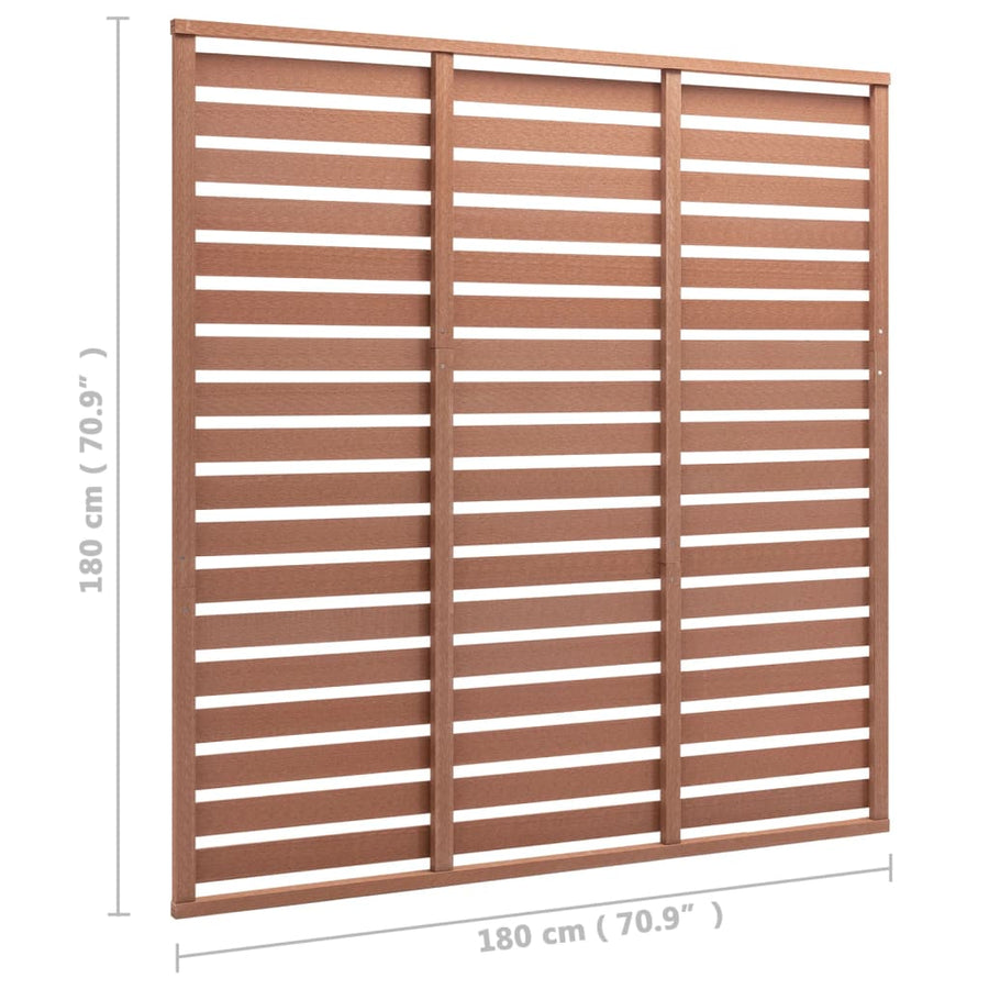 Schuttingpaneel 180x180 cm HKC bruin Bruin