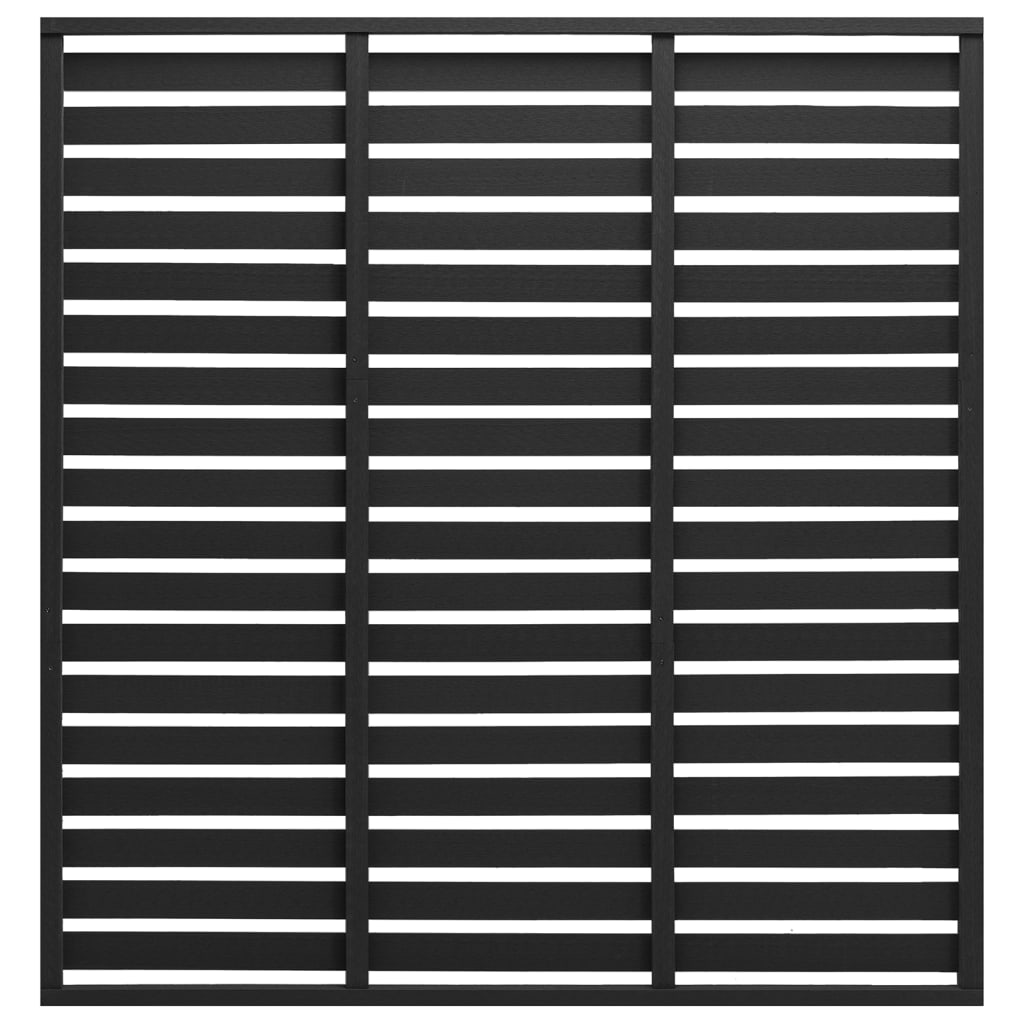 Schuttingpaneel 180x180 cm HKC zwart Zwart