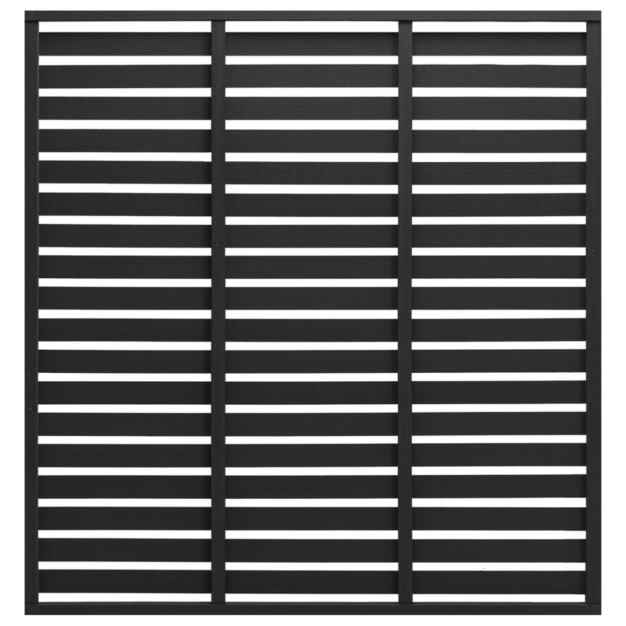 Schuttingpaneel 180x180 cm HKC zwart Zwart