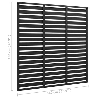 Schuttingpaneel 180x180 cm HKC zwart Zwart