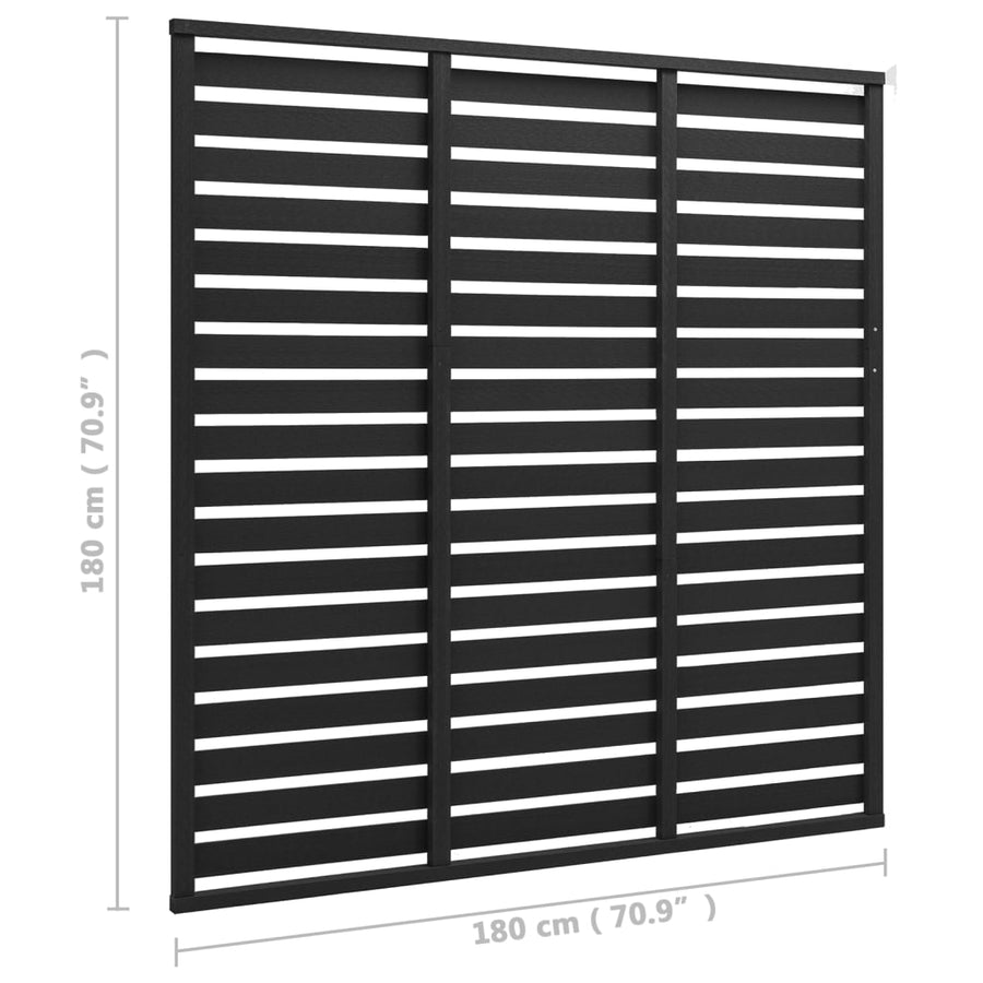 Schuttingpaneel 180x180 cm HKC zwart Zwart