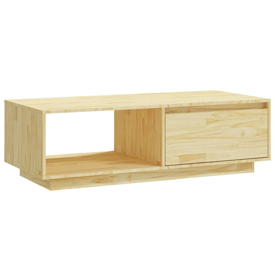 Salontafel 0X50X33,5 Cm Massief Vurenhout Naturel