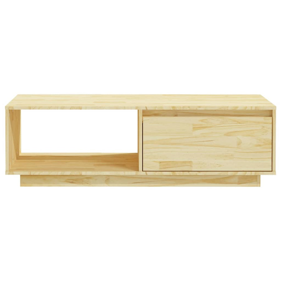 Salontafel 0X50X33,5 Cm Massief Vurenhout Naturel