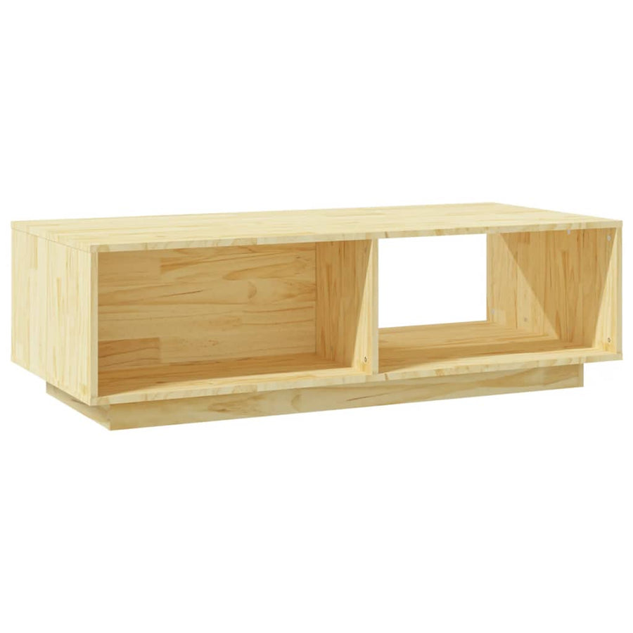 Salontafel 0X50X33,5 Cm Massief Vurenhout Naturel