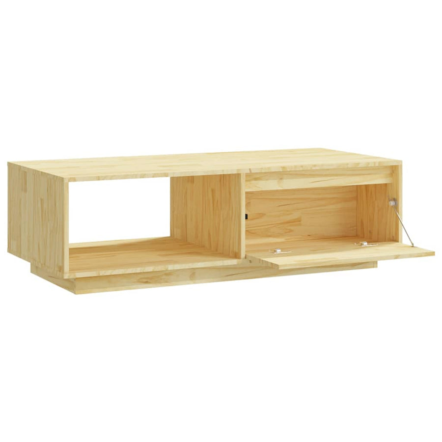 Salontafel 0X50X33,5 Cm Massief Vurenhout Naturel