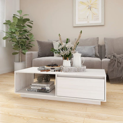 Salontafel 110X50X33,5 Cm Massief Grenenhout Honingbruin