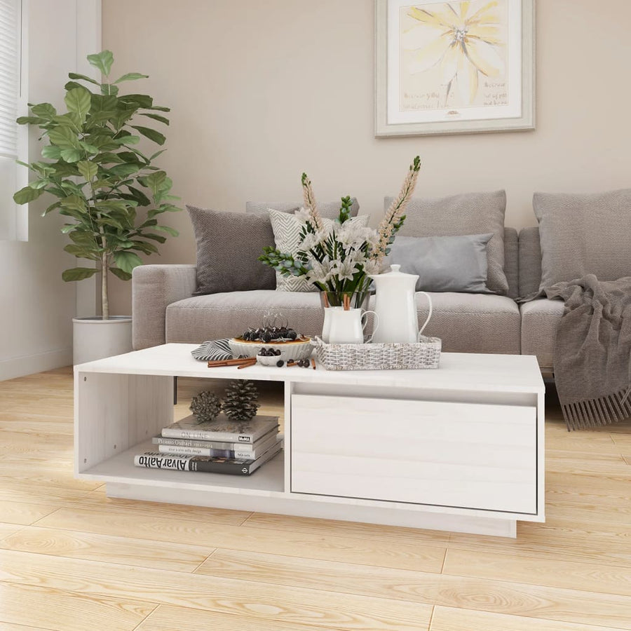 Salontafel 110X50X33,5 Cm Massief Grenenhout Honingbruin