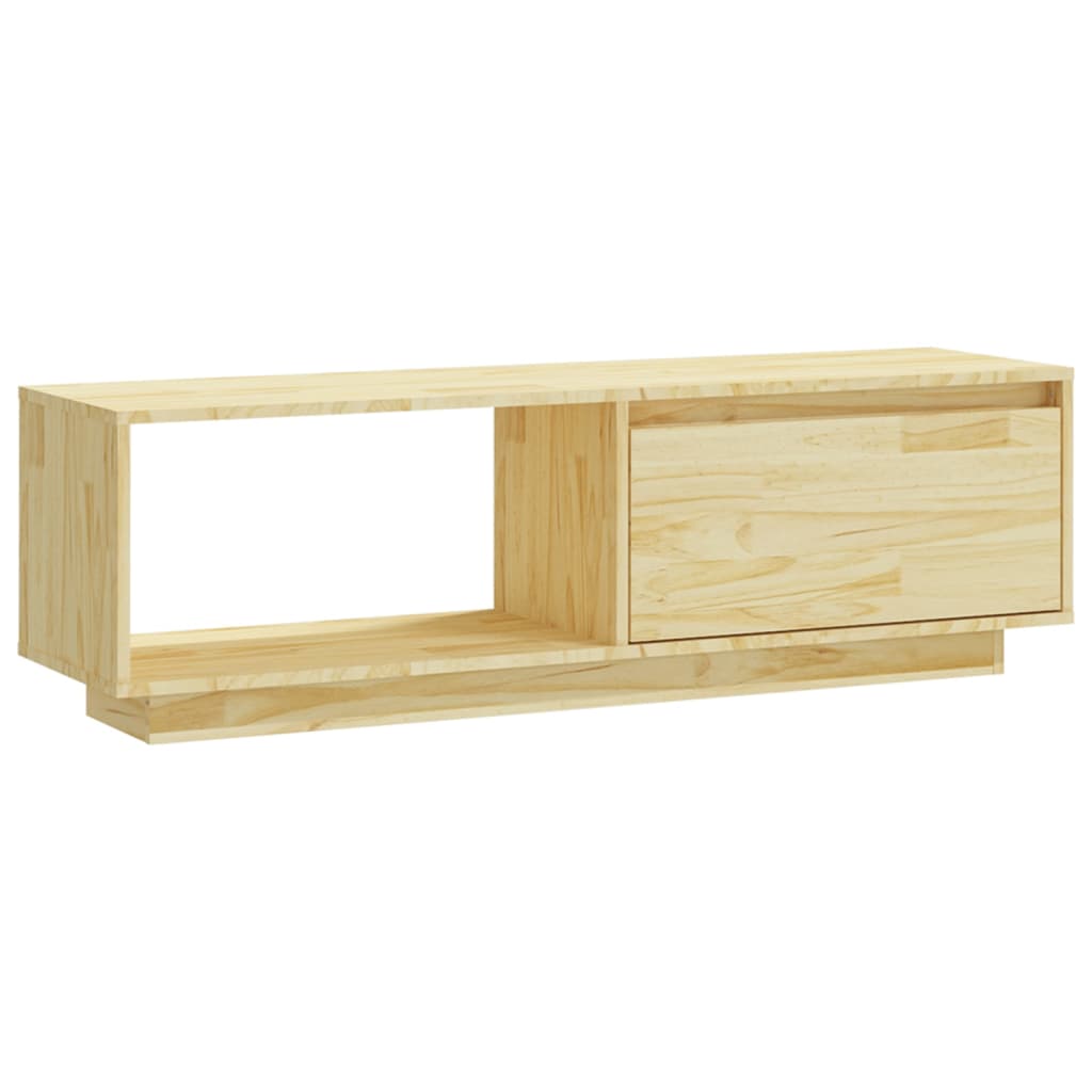 Tv-Meubel 0X30X33,5 Cm Massief Grenenhout Naturel