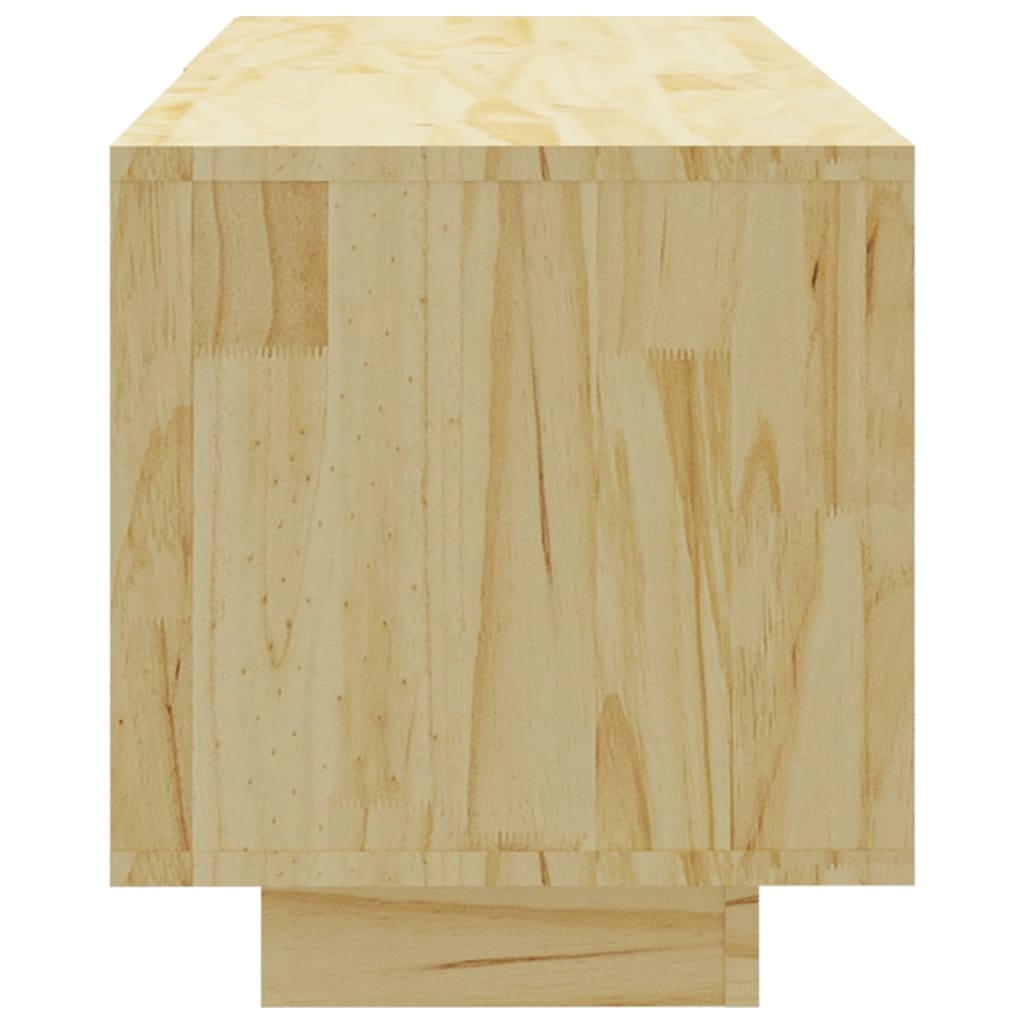 Tv-Meubel 0X30X33,5 Cm Massief Grenenhout Naturel