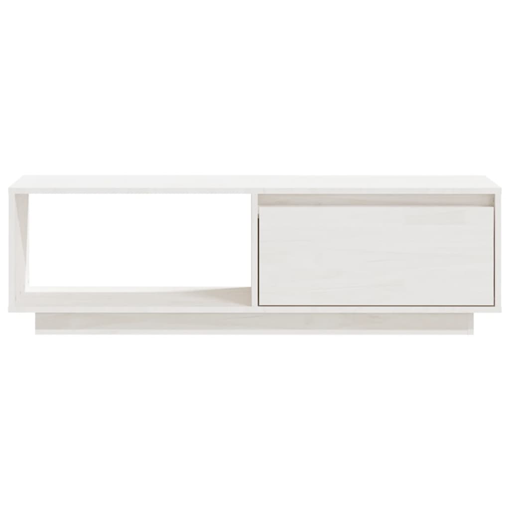 Tv-Meubel 0X30X33,5 Cm Massief Grenenhout Wit