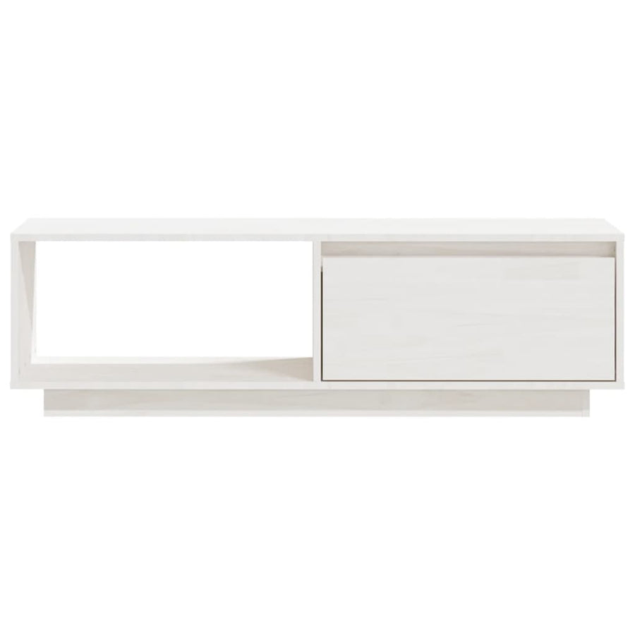 Tv-Meubel 0X30X33,5 Cm Massief Grenenhout Wit