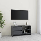 TV Cabinet 80x31x39 cm Solid Pinewood Grey