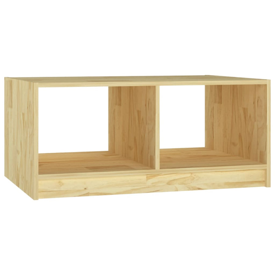 809906  Salontafel 75X50X33,5 Cm Massief Hout Grenen Naturel