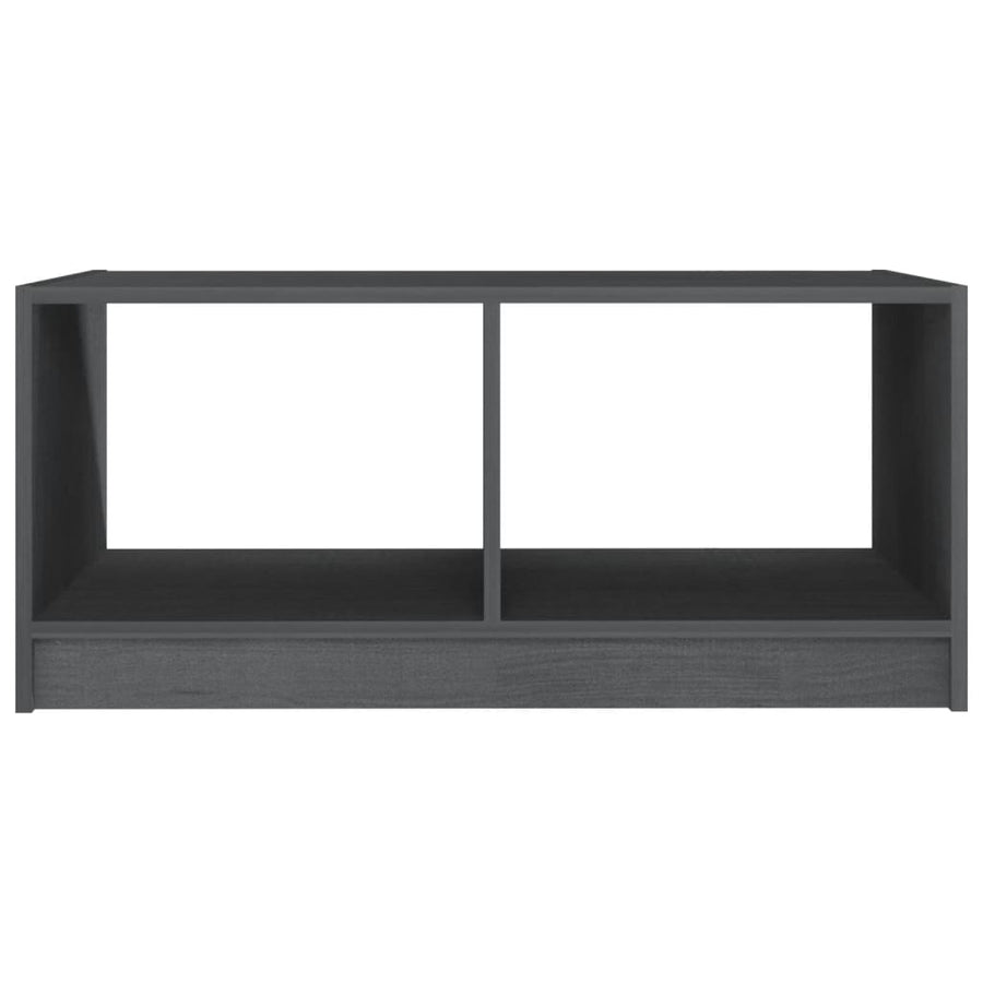Salontafel 75X50X33,5 Cm Massief Grenenhout Grijs