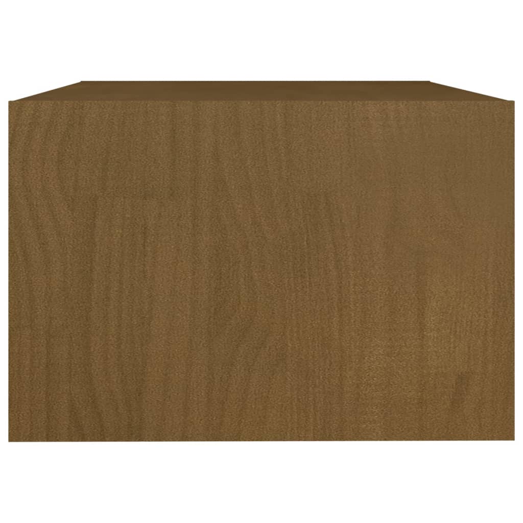 Salontafel 75X50X33,5 Cm Massief Grenenhout Honingbruin